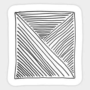 The painting of lines Sticker